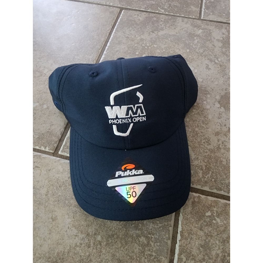 Pukka WM Phoenix Open Volunteer Security Hat Navy Blue Golf UPF Adjustable Cap